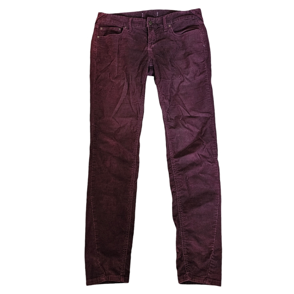 Free People Cordoury Pants 32/10 maroon straight leg fall
